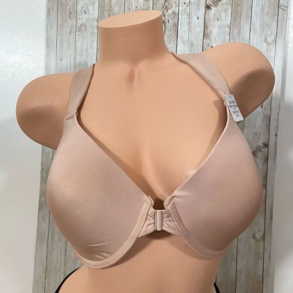 NWT IZOD Sz 40D FULL FIGURE FRONT CLOSE BRA WITH SMOOTHING BACK SO COMFY!!